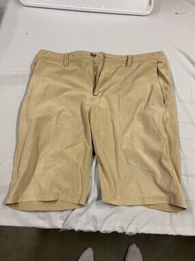 Volcom Men's Shorts Khaki Beige Flat Front Size 38